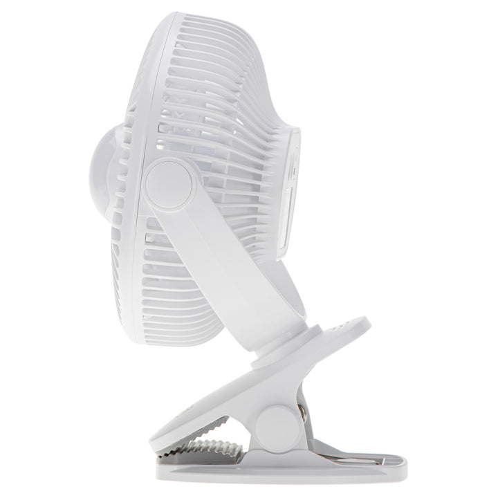 Ventilatore a batteria da 5"/12,7 cm con clip - USB / LED, AD 7335, Adler