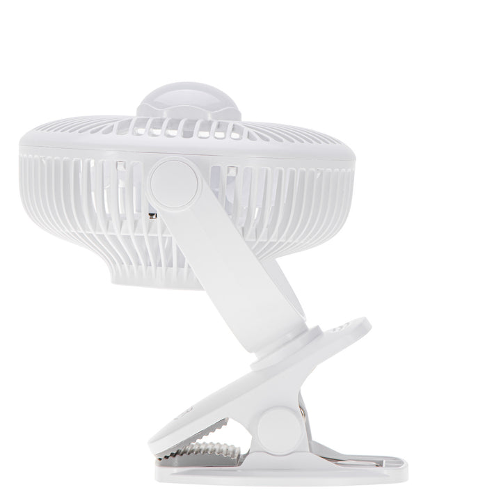 Ventilatore a batteria da 5"/12,7 cm con clip - USB / LED, AD 7335, Adler