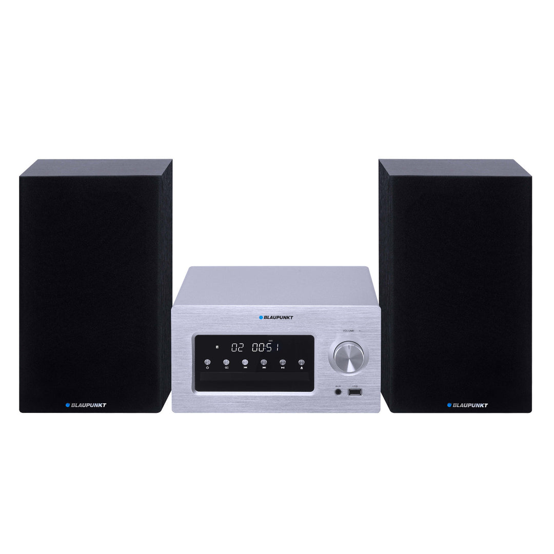 Impianto stereo Blaupunkt, BT/AUX/CD/USB/MP3/FM, memoria per 40 stazioni, display a LED, potenza 2x210 W, regolazione dei toni, MS70BT