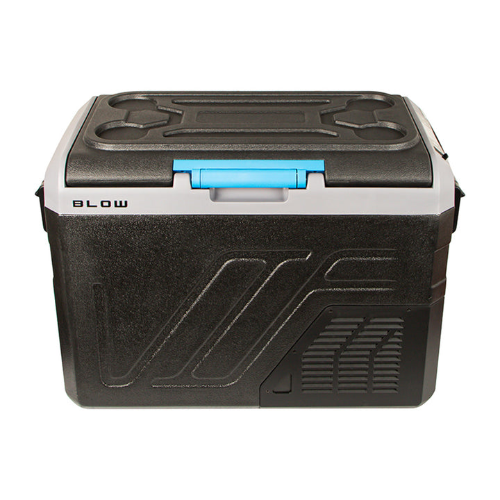 Frigorifero da viaggio per auto a compressore Blow, capacità 35 L, pannello di controllo touch, 12 V, 24 V e 230 V, presa USB-C, 44-208#
