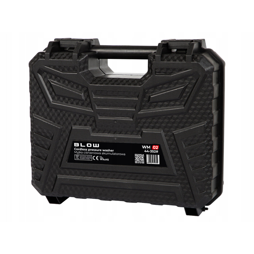 Idropulitrice a batteria Blow, pressione fino a 26 bar, potenza 260 W, lunghezza del tubo 5 m, filtro dell'acqua, diverse modalità di funzionamento, 44-352#