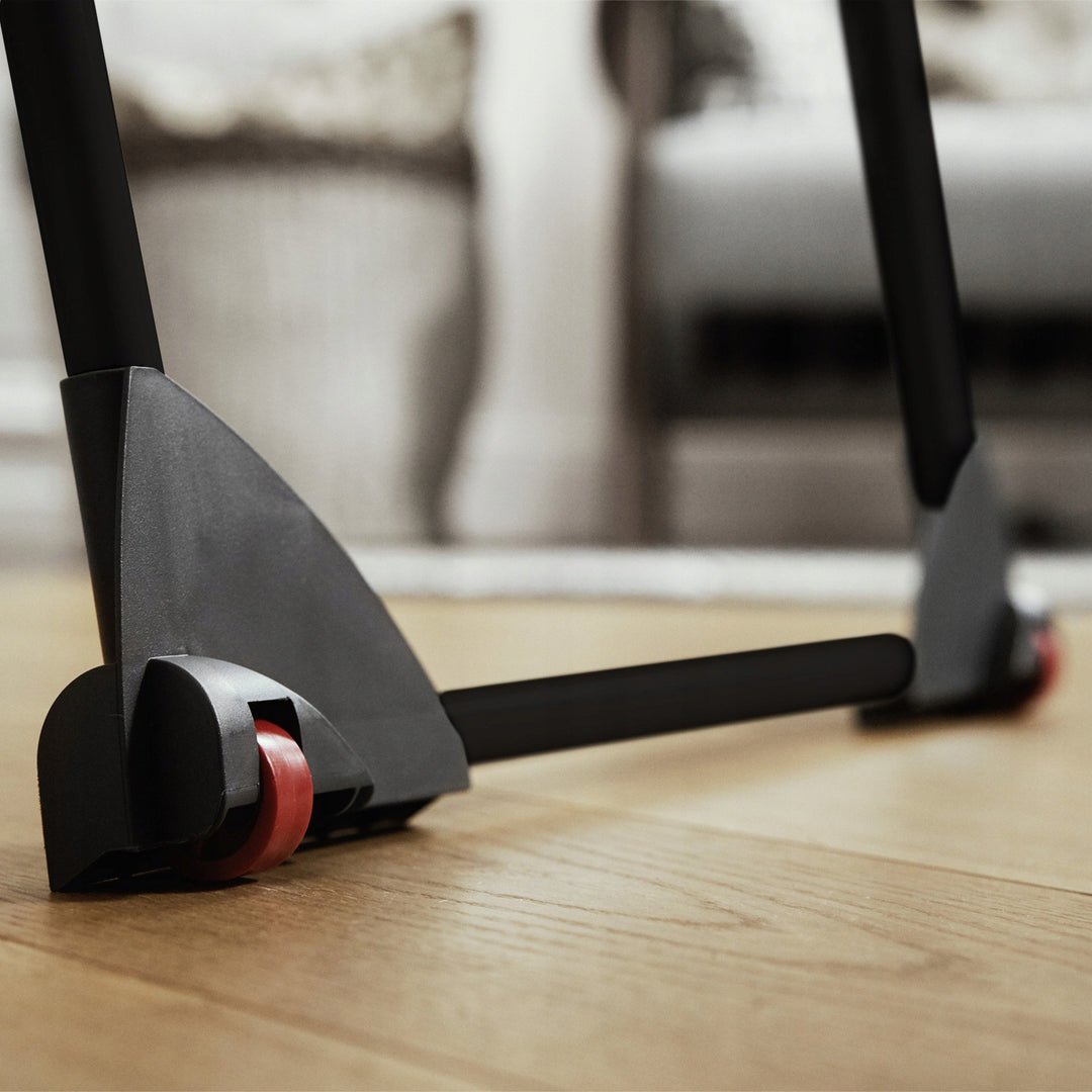 Stendibiancheria Vileda Infinity Flex Ultimate, colore nero, fino a 30 m di superficie di asciugatura, estensibile, struttura rialzata, ganci per la biancheria, rotelle integrate, 179620