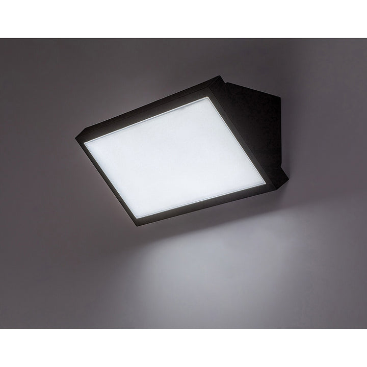 Lampada Rabalux Rapla2 LED 18 W, nera, IP65, classe energetica F, regolazione della temperatura di colore 2700, 4000, 6500 K, 77150, 2 pezzi