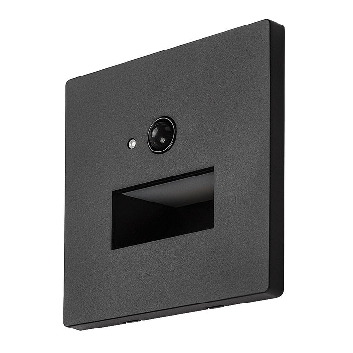 Lampada Lunca LED 1 W IP20 nera 3000, 4500, 6500 K con sensore di movimento e sensore di luce, 77197, 4 pezzi