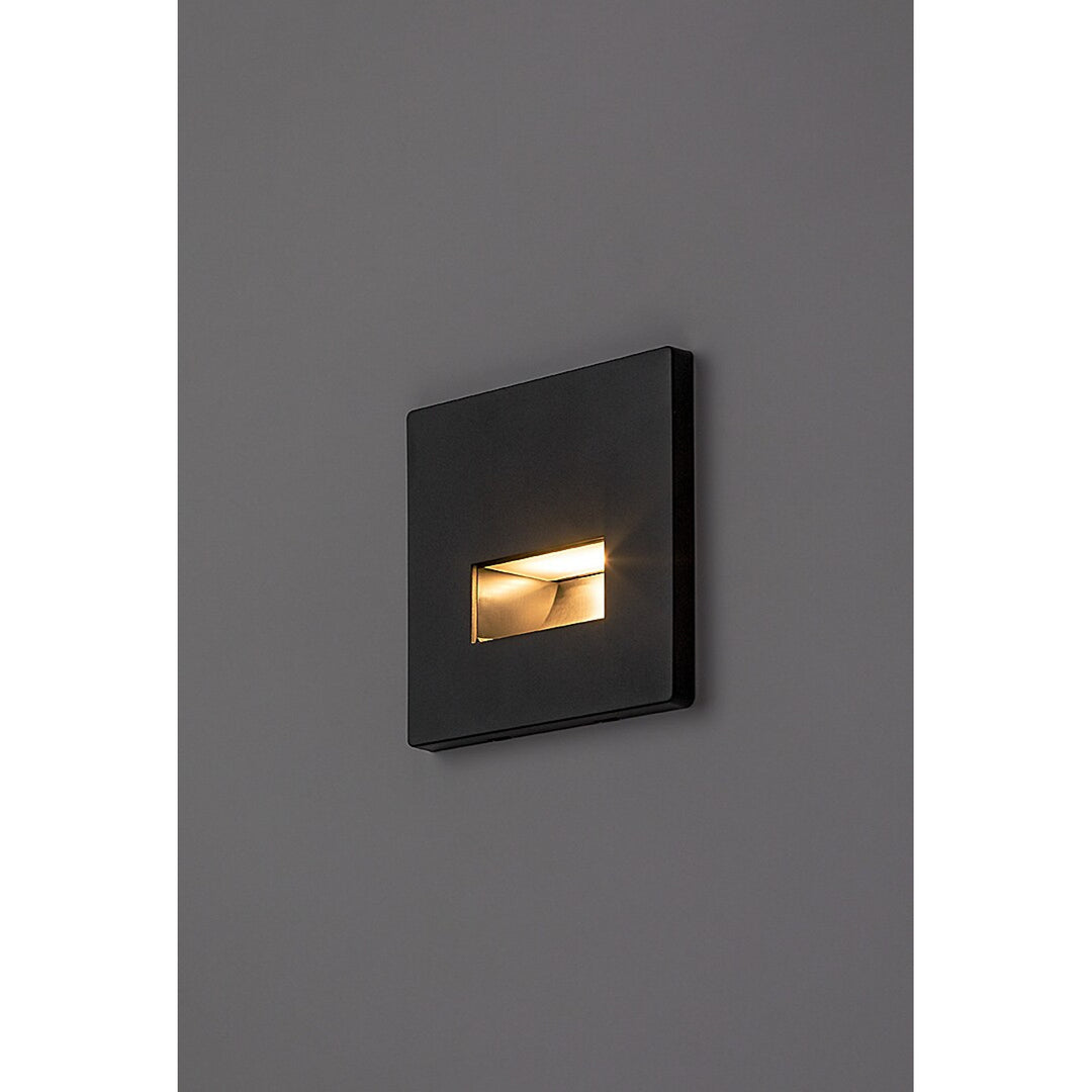 Lampada Lunca LED 1 W, IP20, nera, temperatura di colore regolabile a 3000, 4500, 6500 K, 77195, 2 pezzi