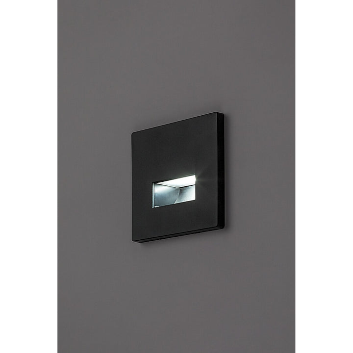 Lampada Lunca LED 1 W, IP20, nera, temperatura di colore regolabile a 3000, 4500, 6500 K, 77195, 2 pezzi