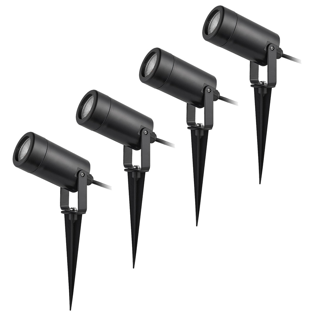 Lampada da terra Rabalux Krobia, IP65, colore nero, attacco GU10, max 4 W, 7814, 4 pezzi