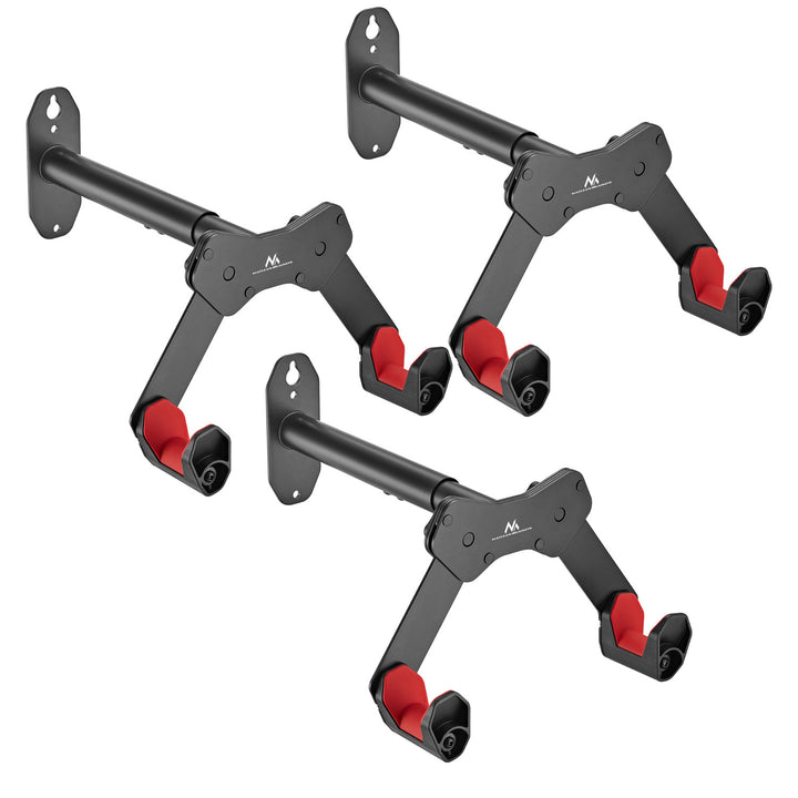 Portabiciclette da parete Maclean, carico massimo 25 kg, MC-457, 3 pezzi