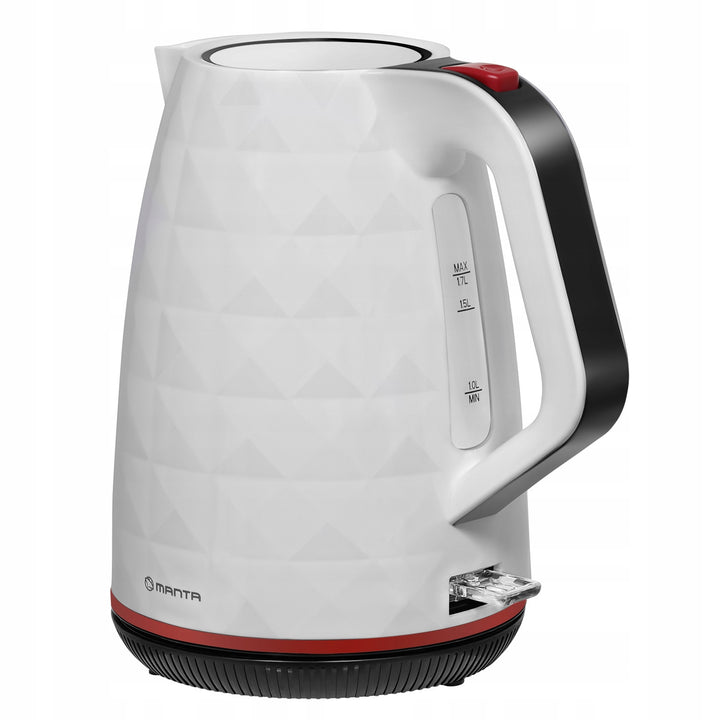 Bollitore elettrico senza filo Manta ORISA 1,7 L 2200 W bianco