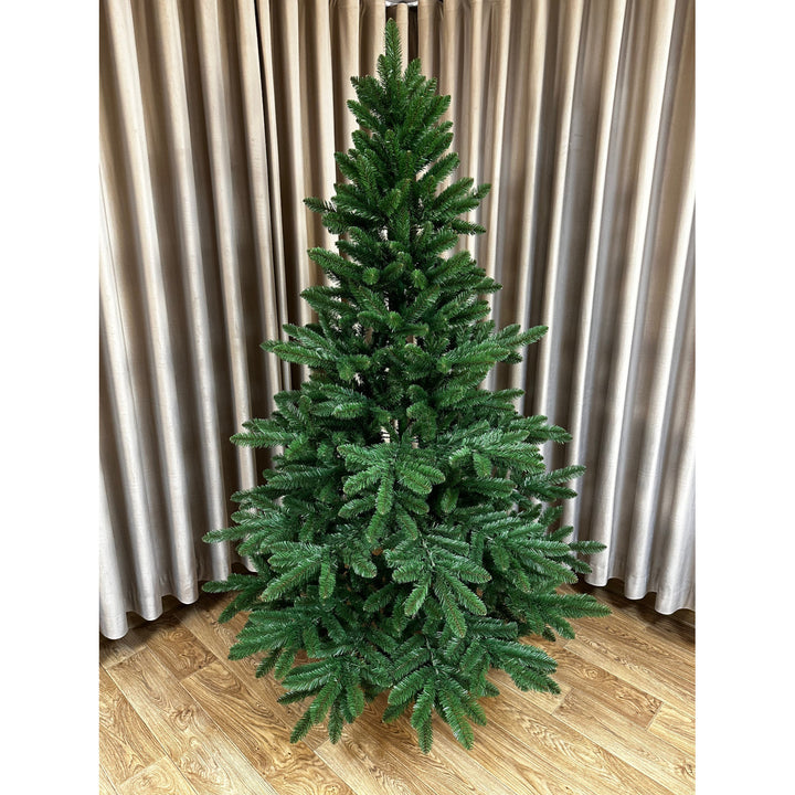 Albero di Natale artificiale, abete spagnolo, materiale in PVC, altezza 250 cm, supporto in metallo