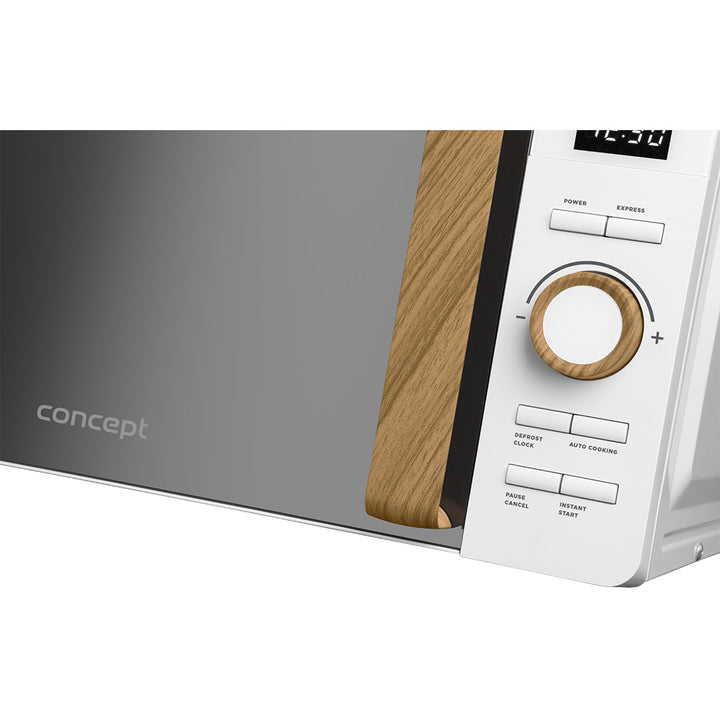 Forno a microonde Concept, 5 livelli di potenza, funzione di scongelamento, capacità 20 L, potenza 800 W, colore bianco, MT4420wh