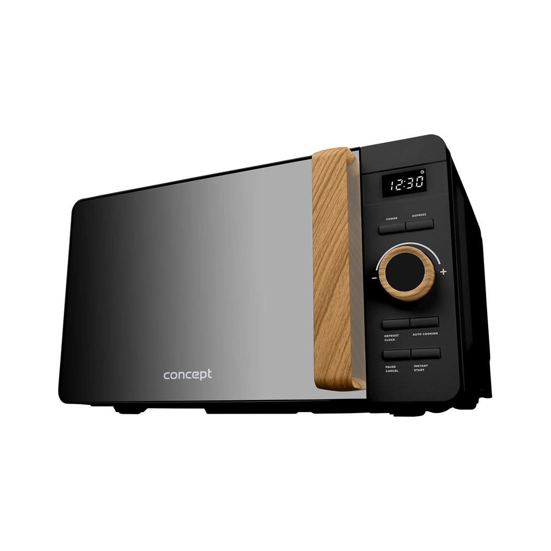 Forno a microonde Concept, 5 livelli di potenza, funzione di scongelamento, capacità 20 L, potenza 800 W, colore nero, MT3520bc