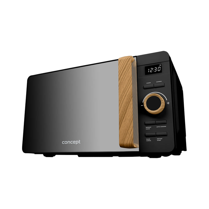 Forno a microonde Concept, 5 livelli di potenza, funzione di scongelamento, capacità 20 L, potenza 800 W, colore nero, MT3520bc