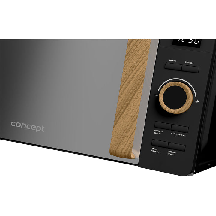 Forno a microonde Concept, 5 livelli di potenza, funzione di scongelamento, capacità 20 L, potenza 800 W, colore nero, MT3520bc