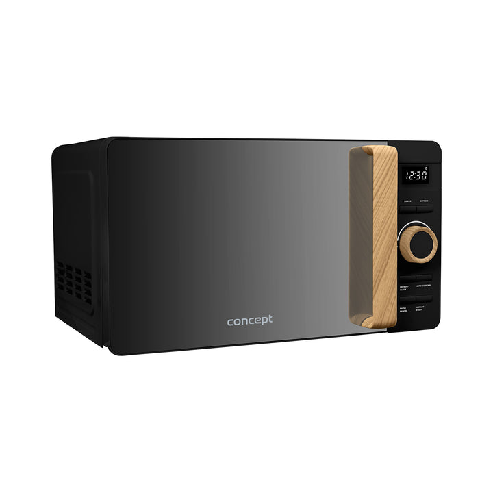 Forno a microonde Concept, 5 livelli di potenza, funzione di scongelamento, capacità 20 L, potenza 800 W, colore nero, MT3520bc