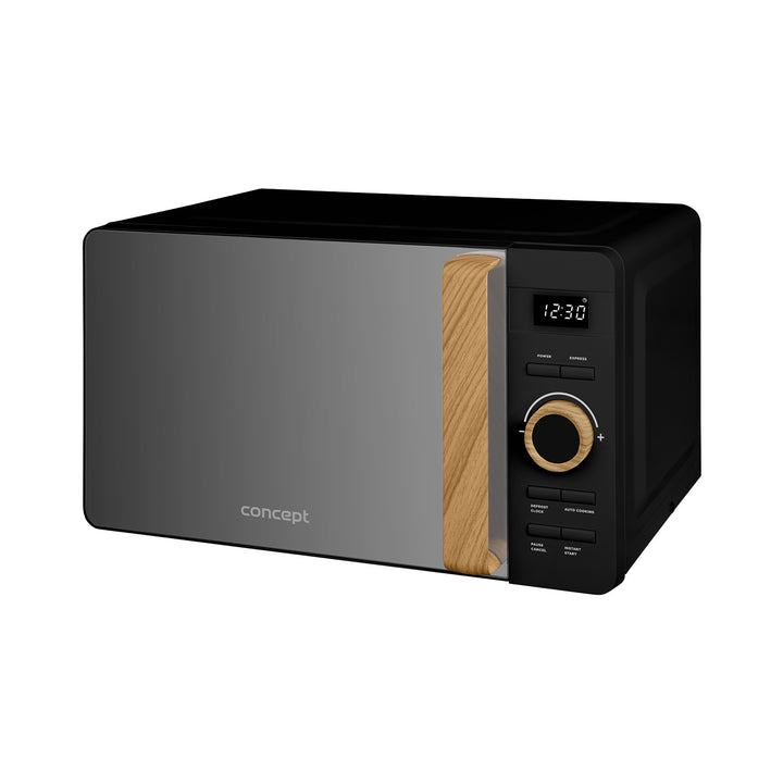 Forno a microonde Concept, 5 livelli di potenza, funzione di scongelamento, capacità 20 L, potenza 800 W, colore nero, MT3520bc