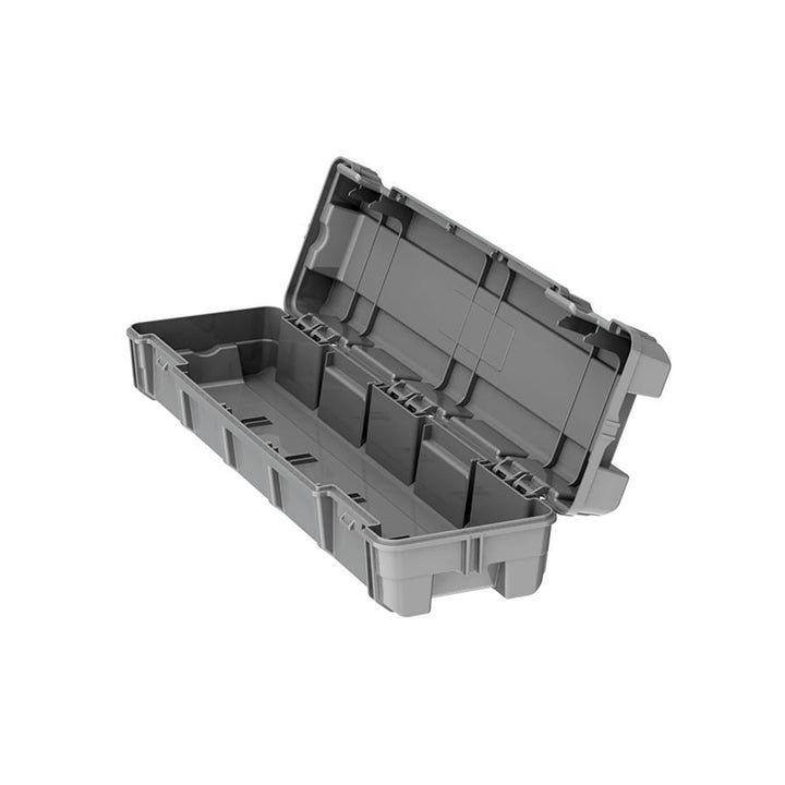 Tavolo da officina portatile Keter Jobmade, portata 453 kg, piedini antiscivolo, contenitore con morsetti sotto il piano, 239985