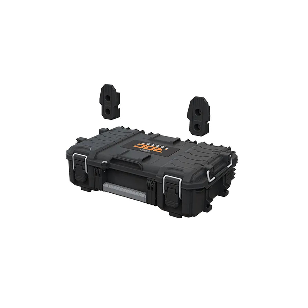 Set di 3 cassette portautensili Keter ROC Pro Gear 2.0, capacità totale 110 L, protezione IP65, maniglia telescopica rimovibile, chiusura con lucchetto, 256982