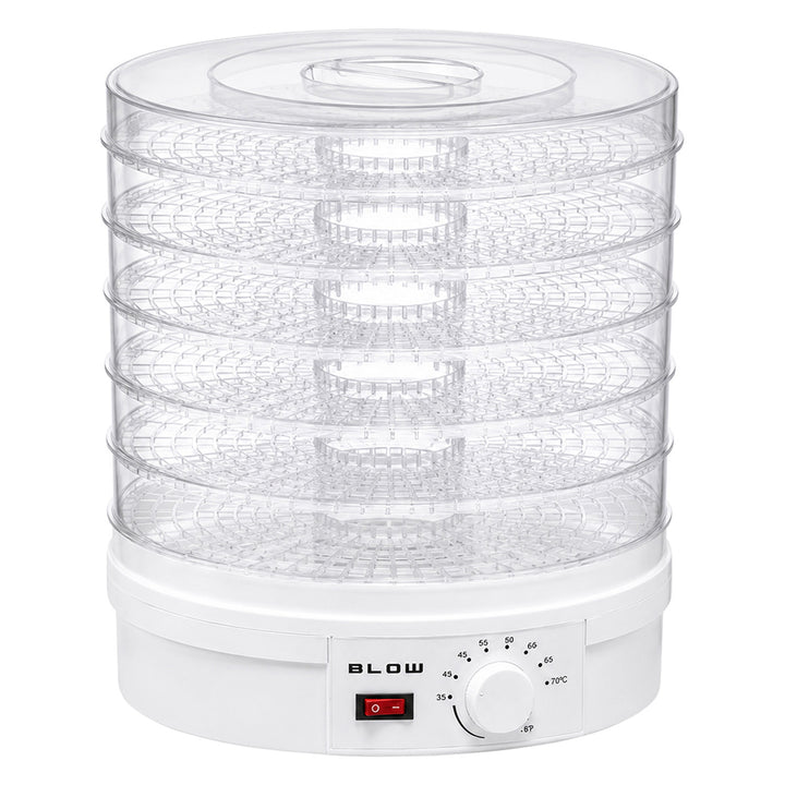 Essiccatore per funghi, verdura e frutta Blow, potenza 500 W, 6 vassoi inclusi, regolazione della temperatura 35-75 °C, 44-175