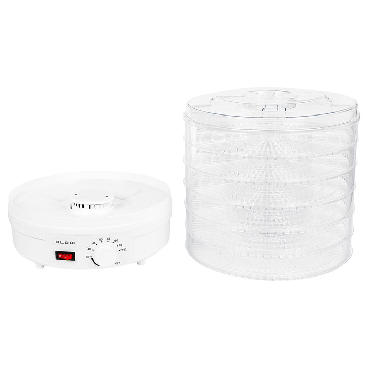 Essiccatore per funghi, verdura e frutta Blow, potenza 500 W, 6 vassoi inclusi, regolazione della temperatura 35-75 °C, 44-175