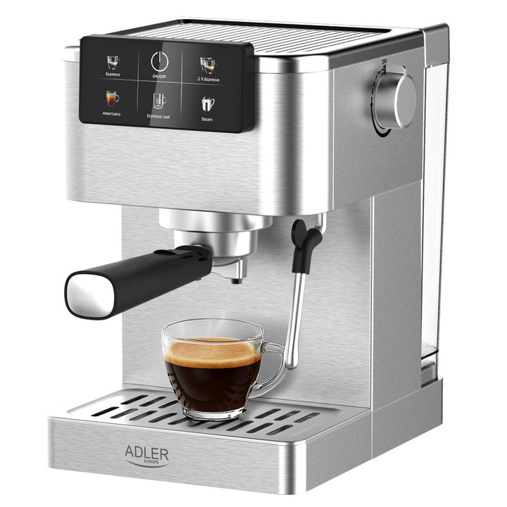 Macchina da caffè da 20 bar, Thermoblock, montalatte, 5 in 1, Adler AD 4390