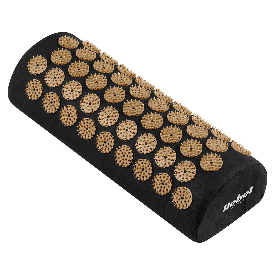 Tappetino terapeutico con punte per agopressione e cuscino, 110x42 cm, XL, punte dorate, Rebel Active