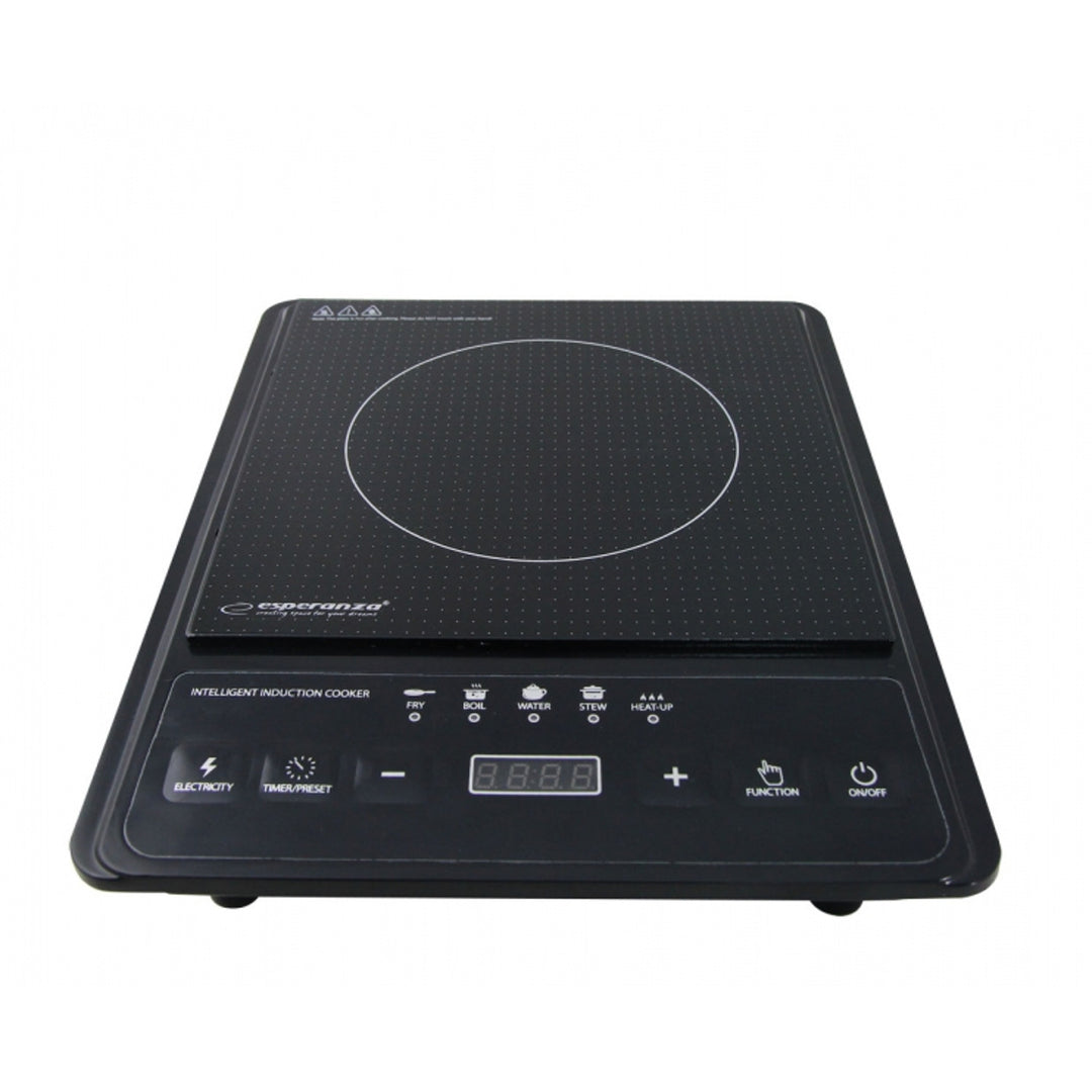 Piastra a induzione Esperanza, potenza 2000 W, 5 funzioni preimpostate, ampio display, Krakatau