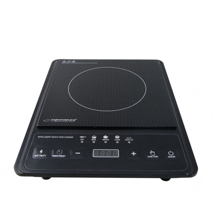 Piastra a induzione Esperanza, potenza 2000 W, 5 funzioni preimpostate, ampio display, Krakatau