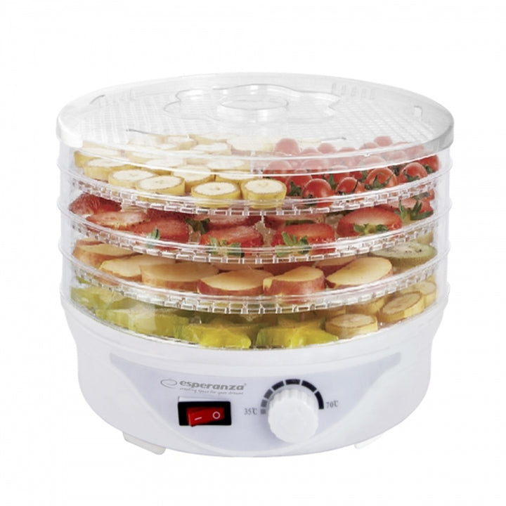 Essiccatore per funghi, frutta, verdure ed erbe aromatiche, 250 W, 8 programmi di essiccazione Esperanza