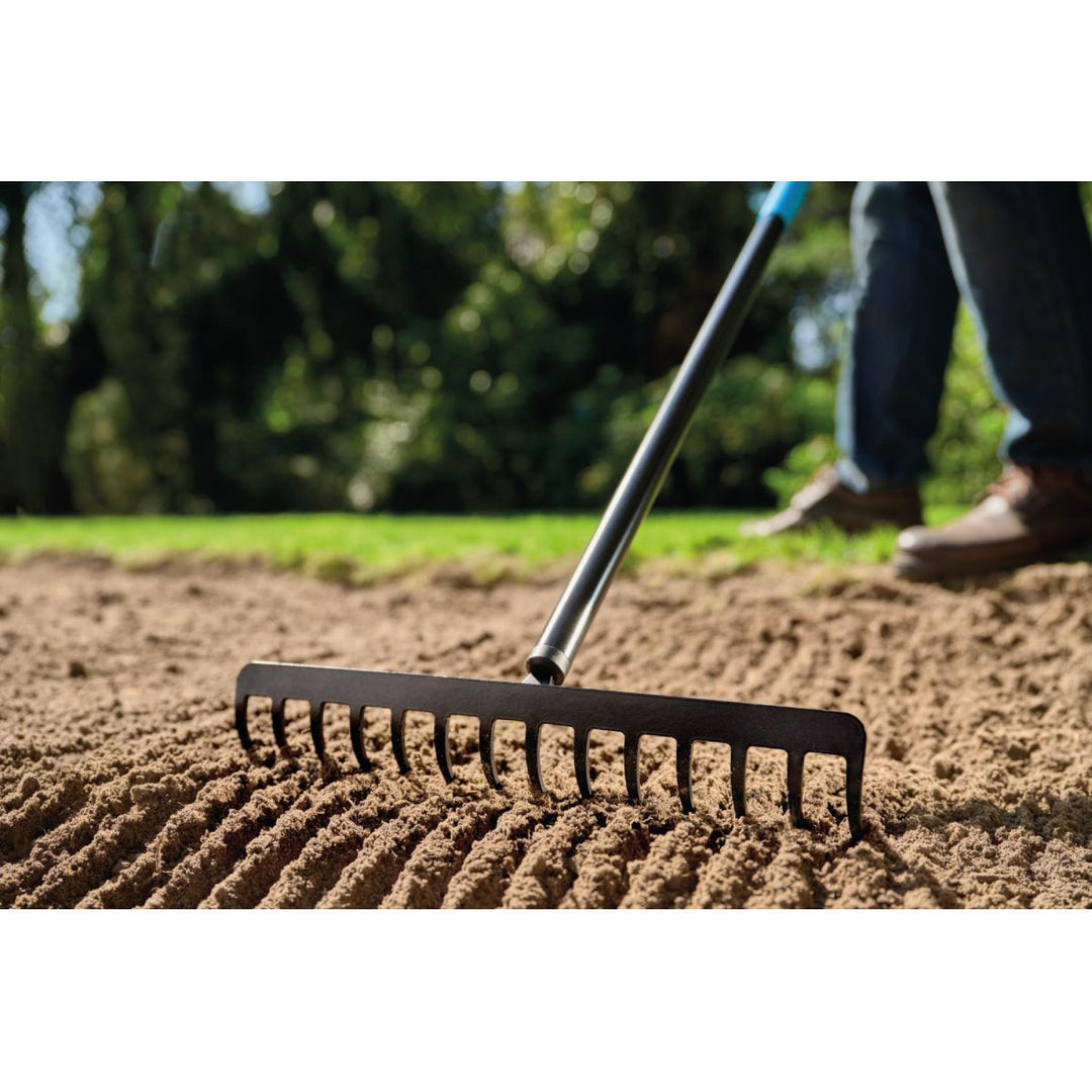 Vanghetta da vivaio / drenaggio CELLPRO + Forche ENERGO + Rastrelli metallici universali CELLPRO, Cellfast