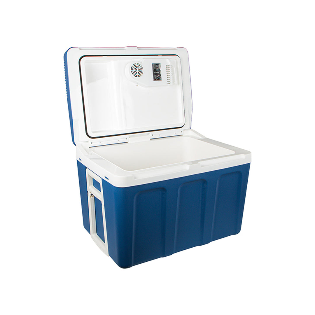 Frigorifero da viaggio per auto Blow, con rotelle, capacità 42 L, modalità di riscaldamento, tensione DC 12 V e AC 100 V-240 V, 44-210