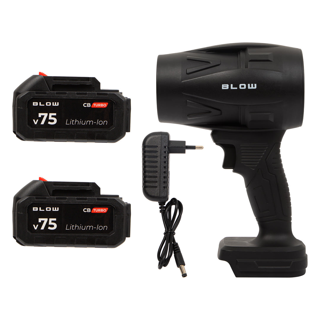Soffiatore a batteria BLOW 21V CB TURBO, 130.000 giri/min, 2,4 Ah, valigetta