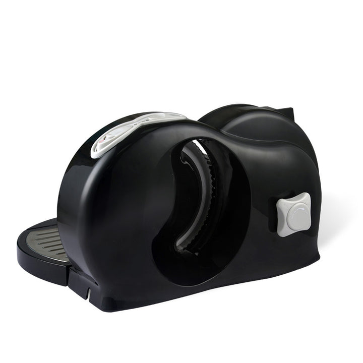 Affettatrice Maestro, potenza 400 W, regolazione da 0 a 15 mm, lama in acciaio inossidabile, tre velocità di taglio, pressacibo e vassoio inclusi, MR-591