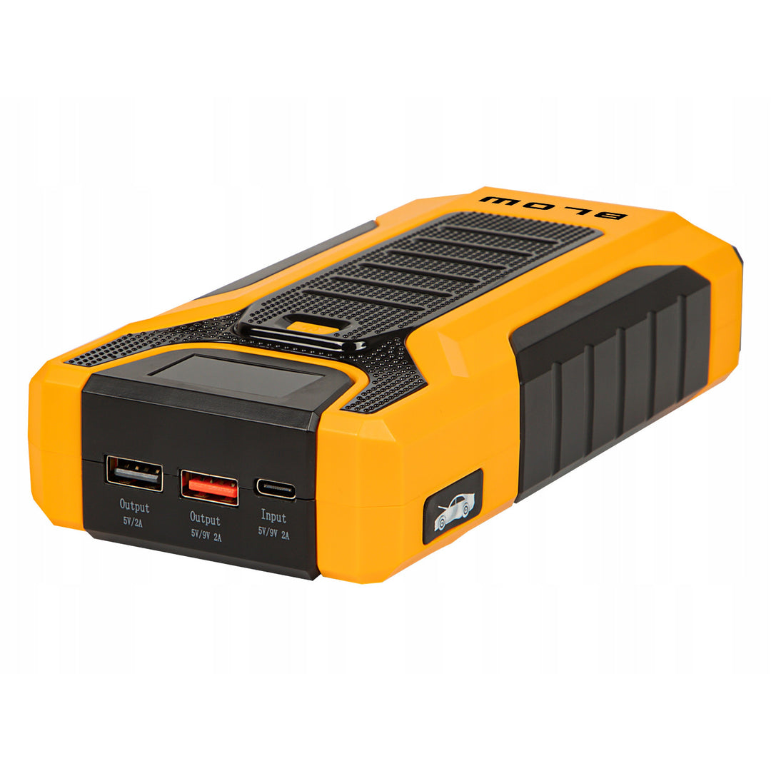 Jump Starter Blow, con funzione di powerbank e torcia, corrente: 600 A di avviamento, 1000 A di picco, capacità 30000 mAh, 81-203#