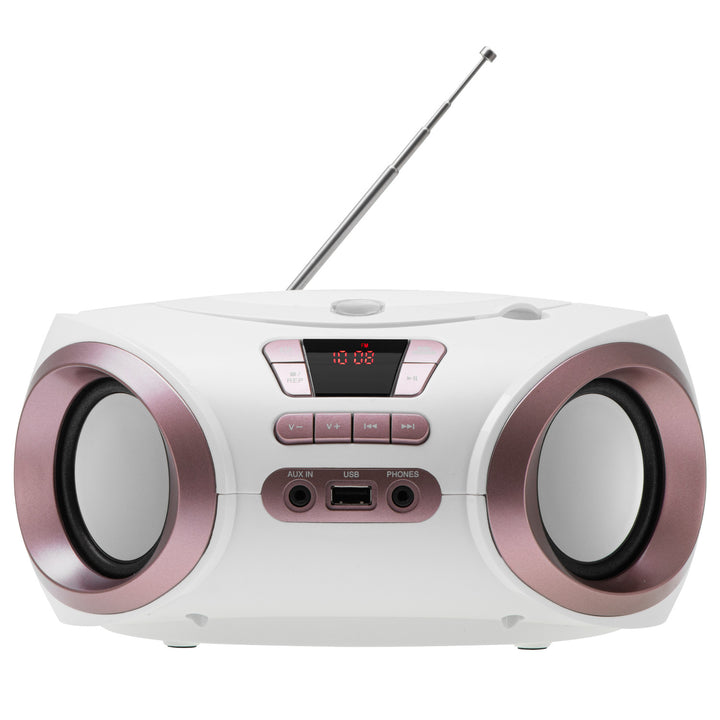 Radio Boombox CD-MP3, USB, radio FM, AUX, presa per cuffie, Adler, AD 1181