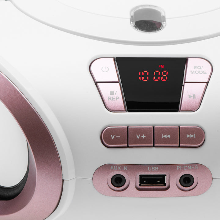 Radio Boombox CD-MP3, USB, radio FM, AUX, presa per cuffie, Adler, AD 1181