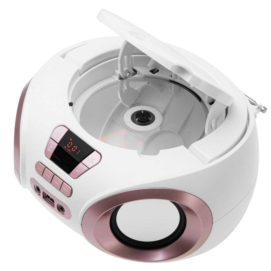 Radio Boombox CD-MP3, USB, radio FM, AUX, presa per cuffie, Adler, AD 1181