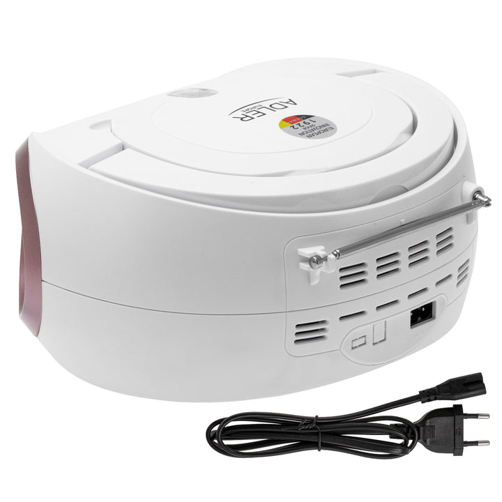 Radio Boombox CD-MP3, USB, radio FM, AUX, presa per cuffie, Adler, AD 1181