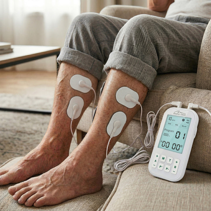 Massaggiatore ed elettrostimolatore muscolare, TENS/EMS, stimolazione 3 in 1, Mediatech, MT6543
