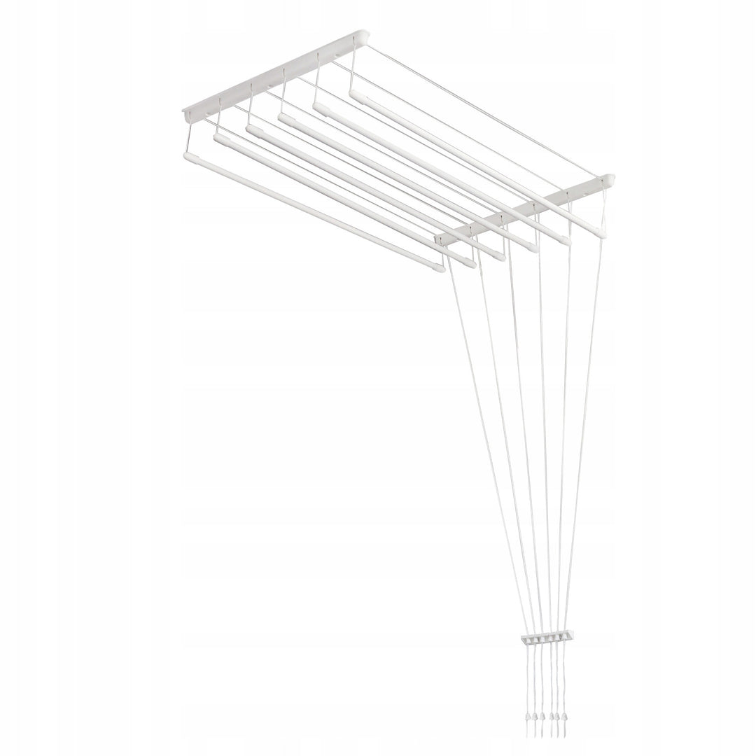 Stendibiancheria da soffitto a 6 barre, 140 cm, superficie di asciugatura 8,4 m, Sepio