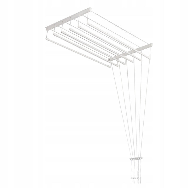 Stendibiancheria da soffitto a 6 barre, 140 cm, superficie di asciugatura 8,4 m, Sepio