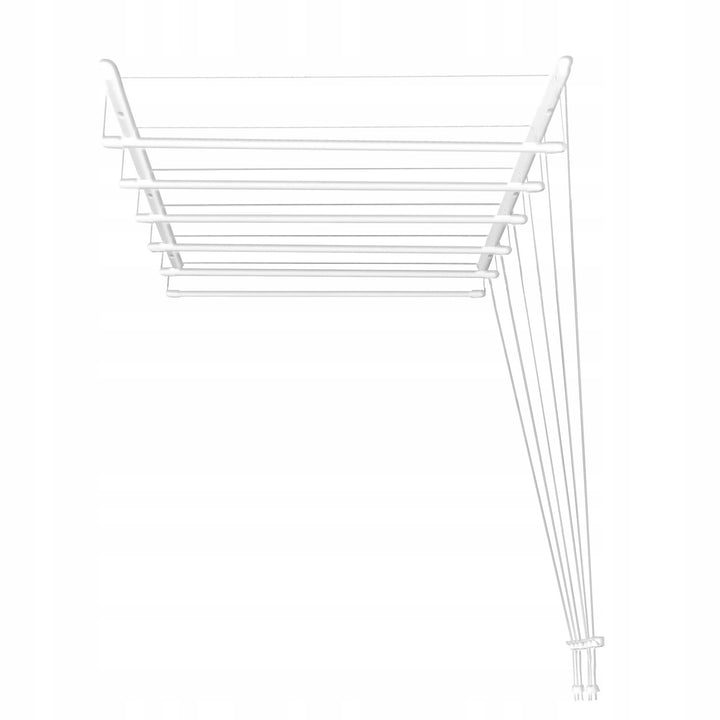 Stendibiancheria da soffitto a 6 barre, 140 cm, superficie di asciugatura 8,4 m, Sepio