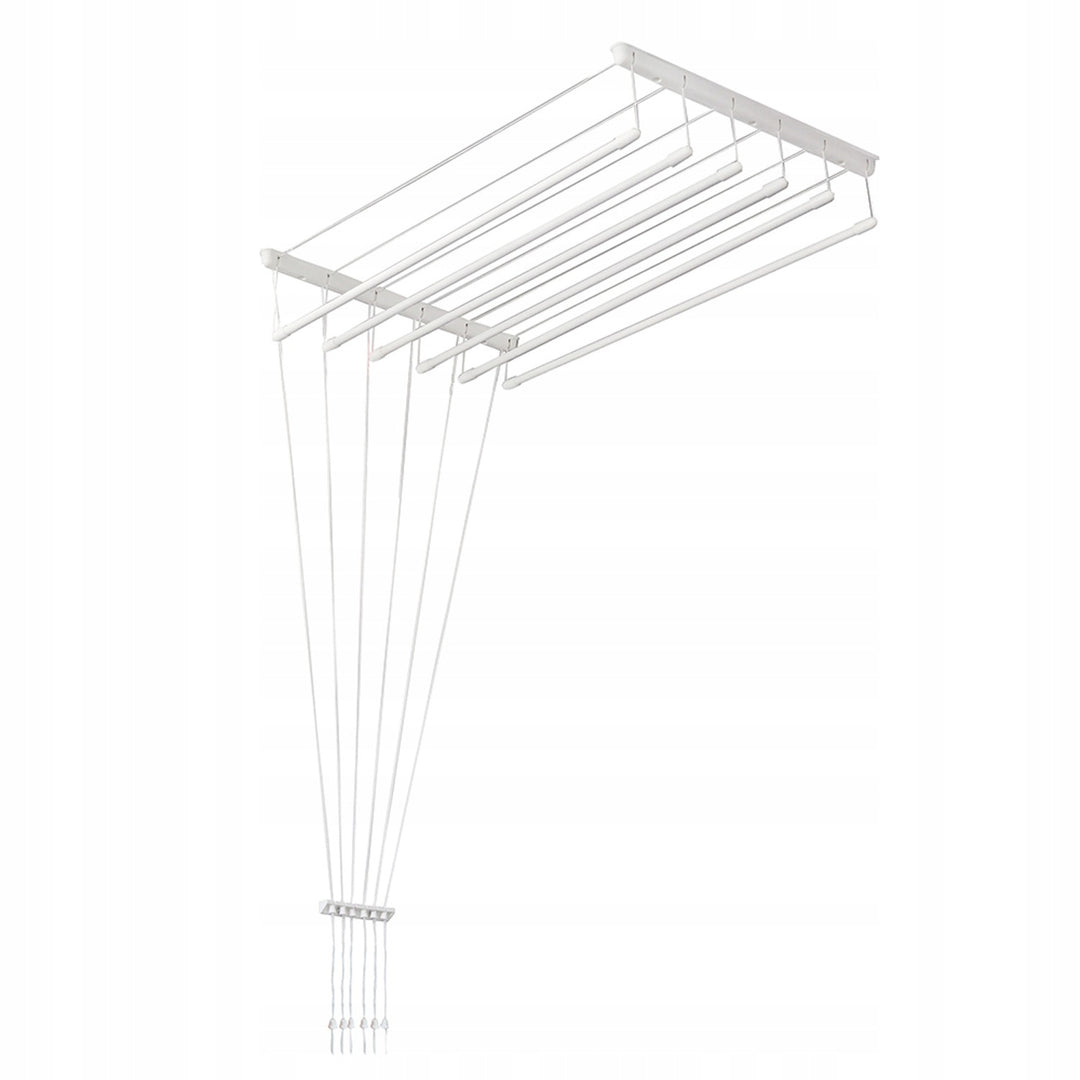 Stendibiancheria da soffitto a 6 barre, 140 cm, superficie di asciugatura 8,4 m, Sepio