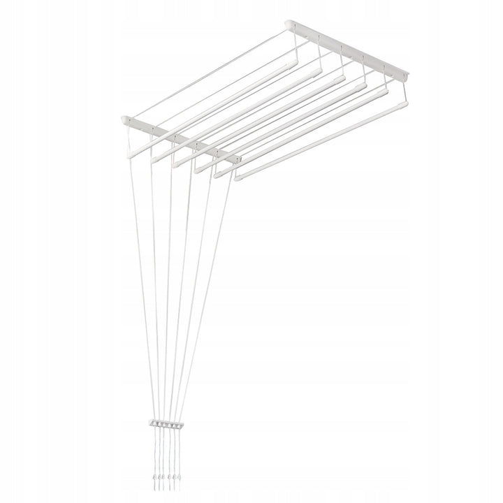 Stendibiancheria da soffitto a 6 barre, 140 cm, superficie di asciugatura 8,4 m, Sepio