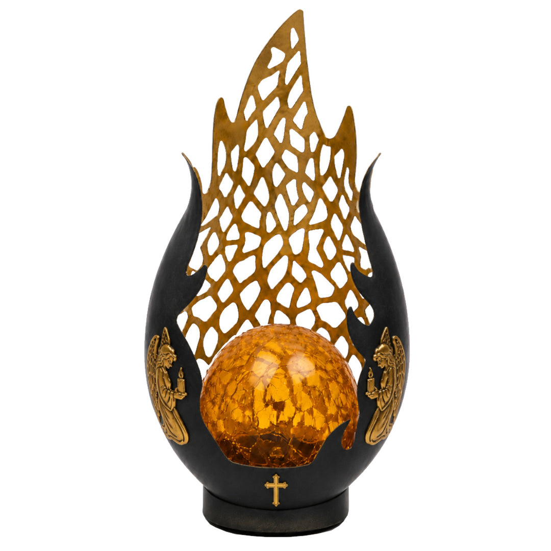 Lanterna solare, Fiamma eterna, LED 0,06 W, autonomia 20.000 ore, luminosità massima 2 lm, 77208, Znicz-lux