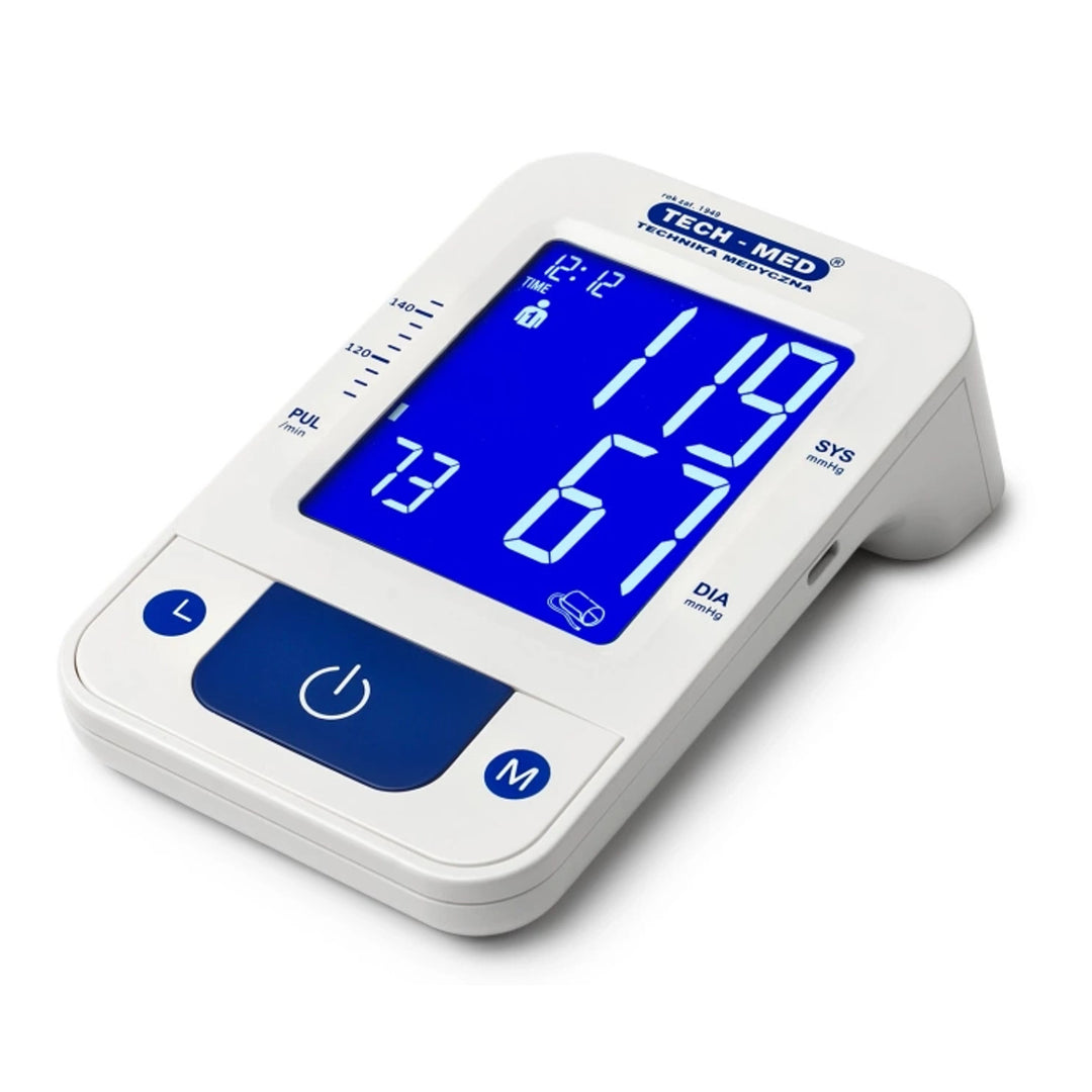 Tensiometro elettronico, funzione vocale, bracciale 22–42 cm, indicatore IHB, TMA-CONTROL3, Techmed