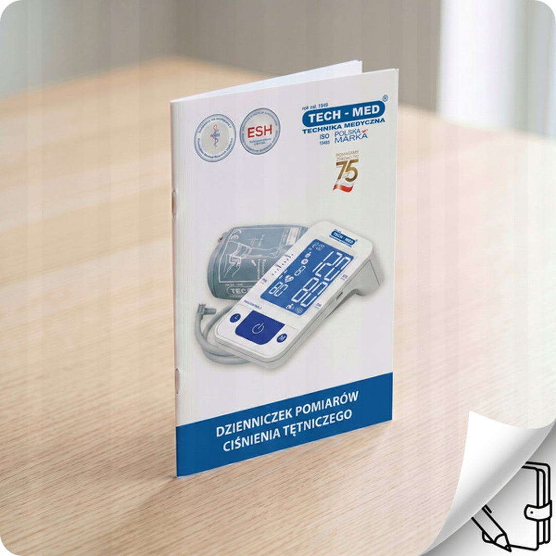 Tensiometro elettronico, funzione vocale, bracciale 22–42 cm, indicatore IHB, TMA-CONTROL3, Techmed