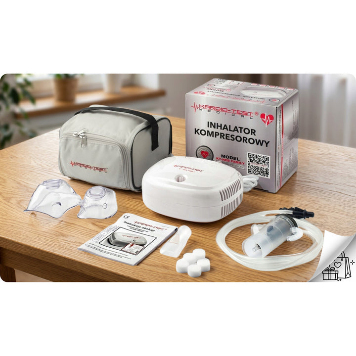 Inalatore a compressione, 2 maschere, KT-NEB FAMILY, Techmed