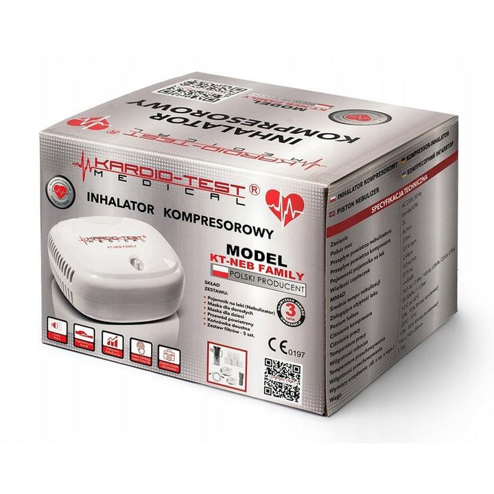 Inalatore a compressione, 2 maschere, KT-NEB FAMILY, Techmed