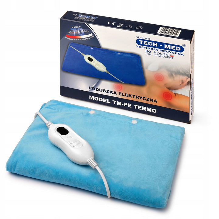 Cuscino elettrico riscaldante, 4 livelli di calore, 30x40 cm, potenza 100 W TM-PE TERMO, Tech-Med